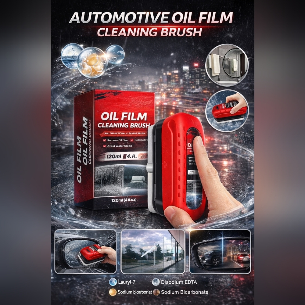 🍎New Cleaning Tool Oil Film Residue Cleaning Integrated Liquid Brush Reusable